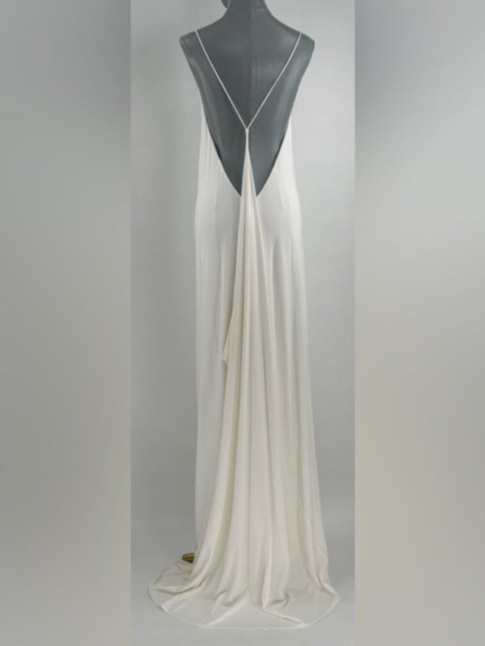 🆕 RAT & BOA 🧿 NWOT Amora Back Draped Jersey Dress, White - Sz M - Picture 7 of 15